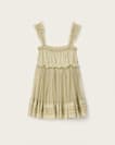 Angela Gathered Frill Mini Dress