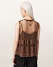 Clara Lace Trim Sleeveless Top