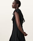 Fleur Textured Asymmetric Hem Dress