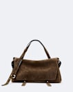 Joan Medium Suede Satchel