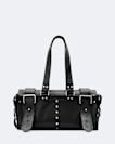 Stud Leather Grab Bag