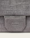 Ondine Croc-Effect Nubuck Shoulder Bag