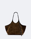 Siloh Oversized Suede Tote Bag
