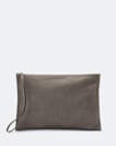 Siloh Pinked-Edge Large Leather Pouch