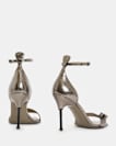Betty Square Toe Leather Heeled Sandals