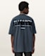 Redact Oversized Embroidered Logo T-Shirt