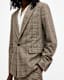 Maffrett Checked Skinny Fit Blazer