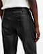 Lynch Straight Fit Leather Trousers