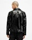 Badwan Slim Fit Leather Biker Jacket