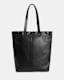 Yuto Embossed Logo Leather Tote Bag