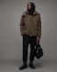 Chalk Hooded Relaxed Fit Jacket
