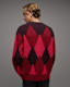 Harley Brushed Argyle Crew Neck Jumper