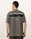 Redact Oversized Embroidered Logo T-Shirt