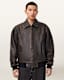 Marco Oversized Leather Bomber Jacket