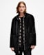 Stride Funnel Neck Shearling Coat