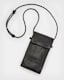 Oppose Embossed Leather Phone Pouch