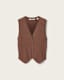 Cruz Ribbed Knitted Waistcoat
