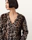 Wick Leopard Jacquard Cropped Cardigan