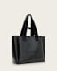 Izzy Embossed Logo Leather Tote Bag