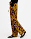 Tyler High Rise Abstract Print Trousers