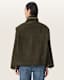 Clay Funnel Neck Suede Cropped Jacket