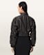 Anouk Cropped Leather Bomber Jacket