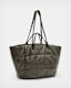 Nadaline Leather Quilted Tote Bag