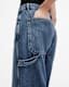 Mia Carpenter Wide Leg Denim Jeans