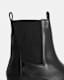 Harlee Chunky Leather Slip On Boots