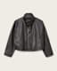 Ryder Funnel Neck Leather Jacket