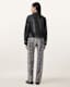 Saige Snake Skin Effect Leather Trousers