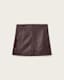 Renai Slim Fit Leather Mini Skirt