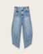 Taylor Frayed Barrel Leg Jeans