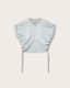 Mira Cropped Satin Drawcord T-Shirt