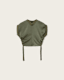Mira Cropped Satin Drawcord T-Shirt