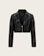 Landers Slim Fit Leather Biker Jacket