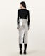 Renai Slim Fit Leather Pencil Skirt