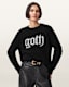 Goth Motif Crew Neck Jumper