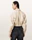 Anouk Cropped Leather Bomber Jacket