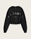Biggy Logo Print Cropped Sweatshirt