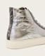 Tana Metallic Leather High Top Trainers