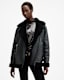Sola Oversized Shearling Biker Jacket