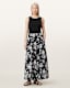 Levy Floral Midi Skirt