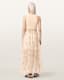 Zenia Sleeveless Knit Woven Midi Dress