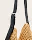 Asha Woven Straw Hobo Shoulder Bag