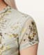 Ellie Mesh Floral Print Slim T-Shirt