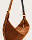Half Moon Large Suede Crossbody Bag