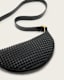 Half Moon Studded Crossbody Bag