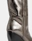Reina Snake Print Metallic Leather Boots