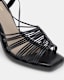 Dina Leather Rope Strappy Heeled Sandals